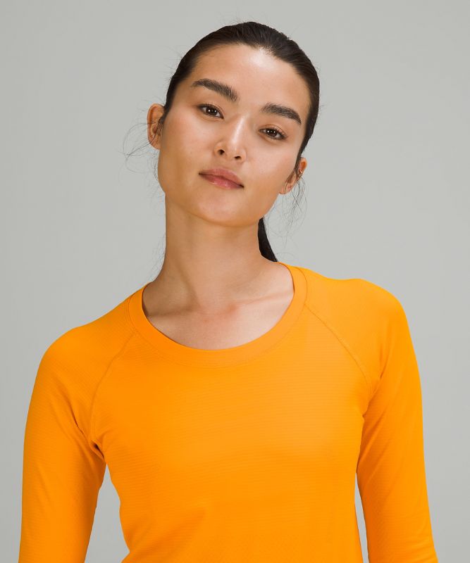 Tops Lululemon Swiftly Tech LS 2.0 Race Mujer Clementine / Clementine | 18930-LUVY