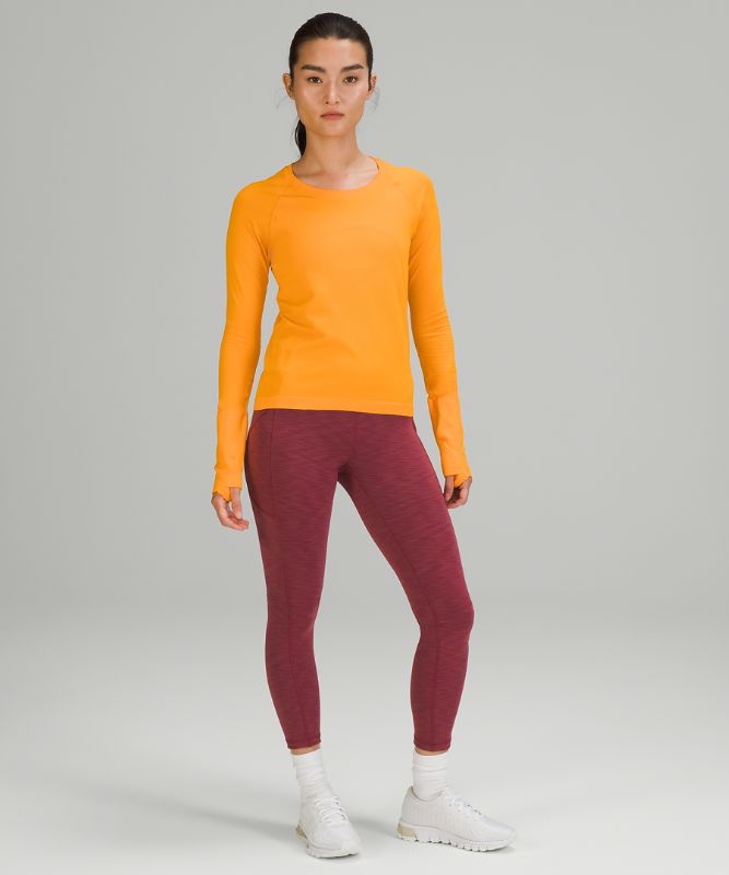 Tops Lululemon Swiftly Tech LS 2.0 Race Mujer Clementine / Clementine | 18930-LUVY