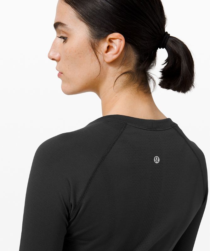 Tops Lululemon Swiftly Tech Long Sleeve 2.0 Mujer Negros Negros | 67451-HCLN