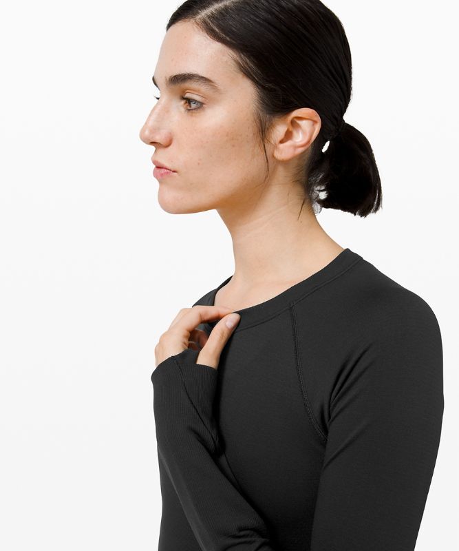 Tops Lululemon Swiftly Tech Long Sleeve 2.0 Mujer Negros Negros | 67451-HCLN