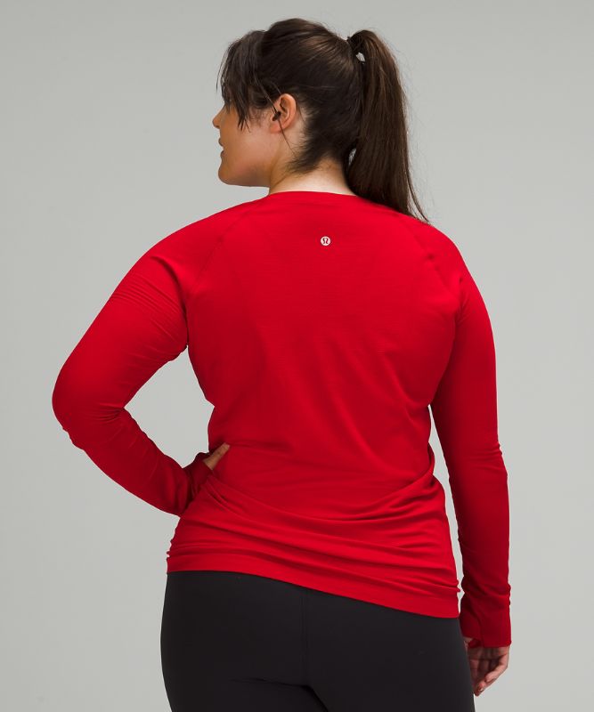 Tops Lululemon Swiftly Tech Long Sleeve 2.0 Mujer Rojos Oscuro Rojos Oscuro | 72416-ZWQJ