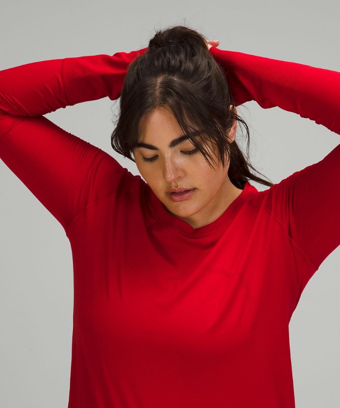 Tops Lululemon Swiftly Tech Long Sleeve 2.0 Mujer Rojos Oscuro Rojos Oscuro | 72416-ZWQJ