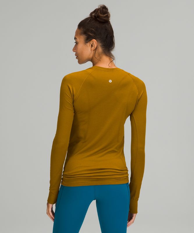 Tops Lululemon Swiftly Tech Long Sleeve 2.0 Mujer Dorados Marrom Dorados Marrom | 87045-LRXM