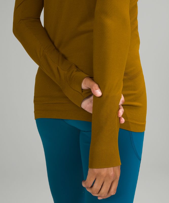 Tops Lululemon Swiftly Tech Long Sleeve 2.0 Mujer Dorados Marrom Dorados Marrom | 87045-LRXM