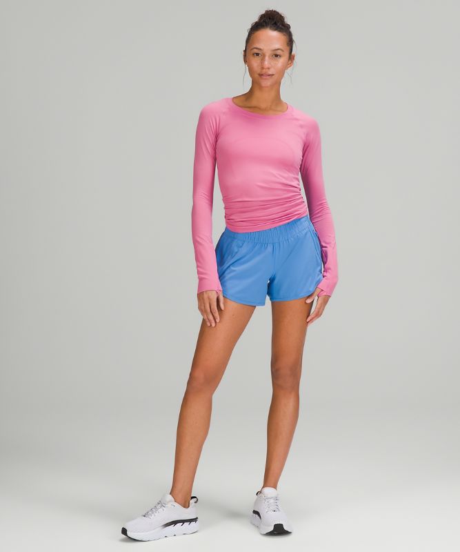 Tops Lululemon Swiftly Tech Long Sleeve 2.0 Mujer Rosas Rosas | 08745-XEMN