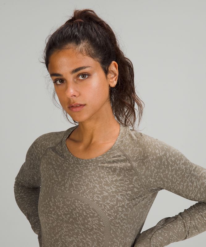 Tops Lululemon Swiftly Tech Long Sleeve 2.0 Mujer Blancos | 09378-NSBK