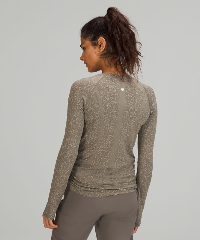 Tops Lululemon Swiftly Tech Long Sleeve 2.0 Mujer Blancos | 09378-NSBK