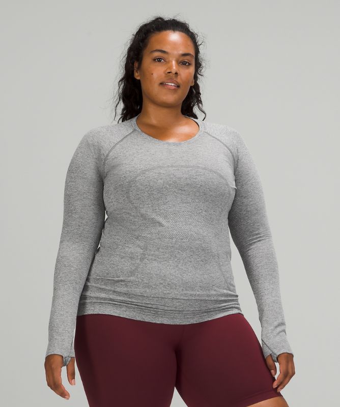 Tops Lululemon Swiftly Tech Long Sleeve 2.0 Mujer Blancos | 97260-XTKG