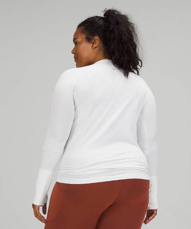 Tops Lululemon Swiftly Tech Long Sleeve 2.0 Mujer Blancos Blancos | 42853-PQCH