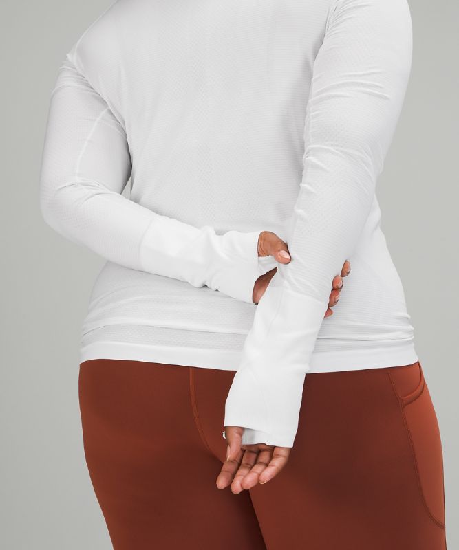 Tops Lululemon Swiftly Tech Long Sleeve 2.0 Mujer Blancos Blancos | 42853-PQCH