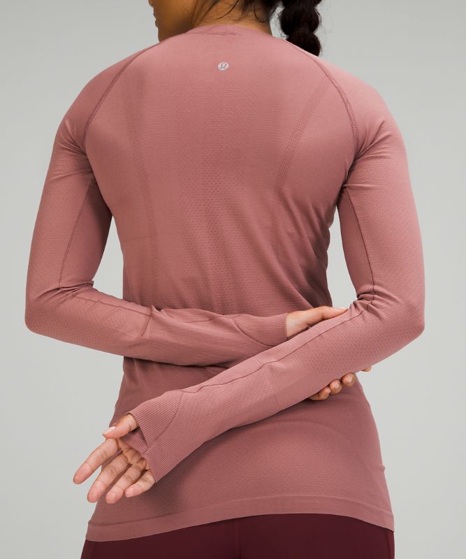 Tops Lululemon Swiftly Tech Long Sleeve 2.0 Mujer Spiced Chai / Spiced Chai | 29058-VQEZ