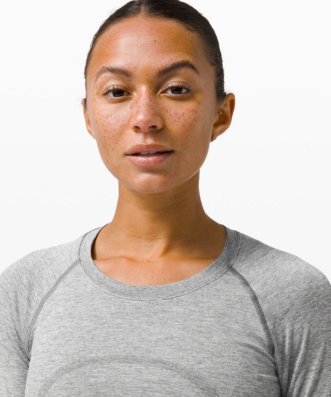 Tops Lululemon Swiftly Tech Long Sleeve 2.0 Race Mujer Blancos | 06512-UQXP