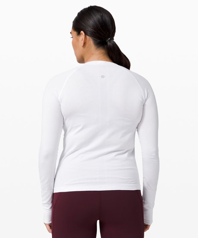 Tops Lululemon Swiftly Tech Long Sleeve 2.0 Race Mujer Blancos Blancos | 05426-VYTI