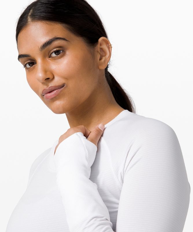 Tops Lululemon Swiftly Tech Long Sleeve 2.0 Race Mujer Blancos Blancos | 05426-VYTI