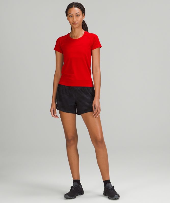 Tops Lululemon Swiftly Tech SS 2.0 Race Mujer Rojos Oscuro Rojos Oscuro | 18045-XLQB