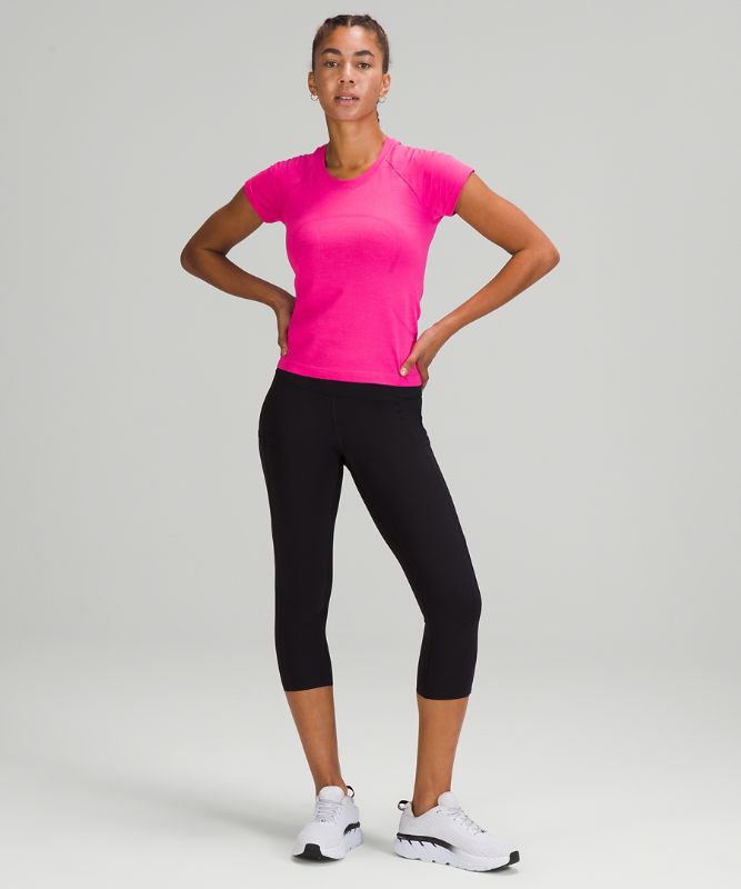 Tops Lululemon Swiftly Tech SS 2.0 Race Mujer Rosas Rosas | 50347-WYTL