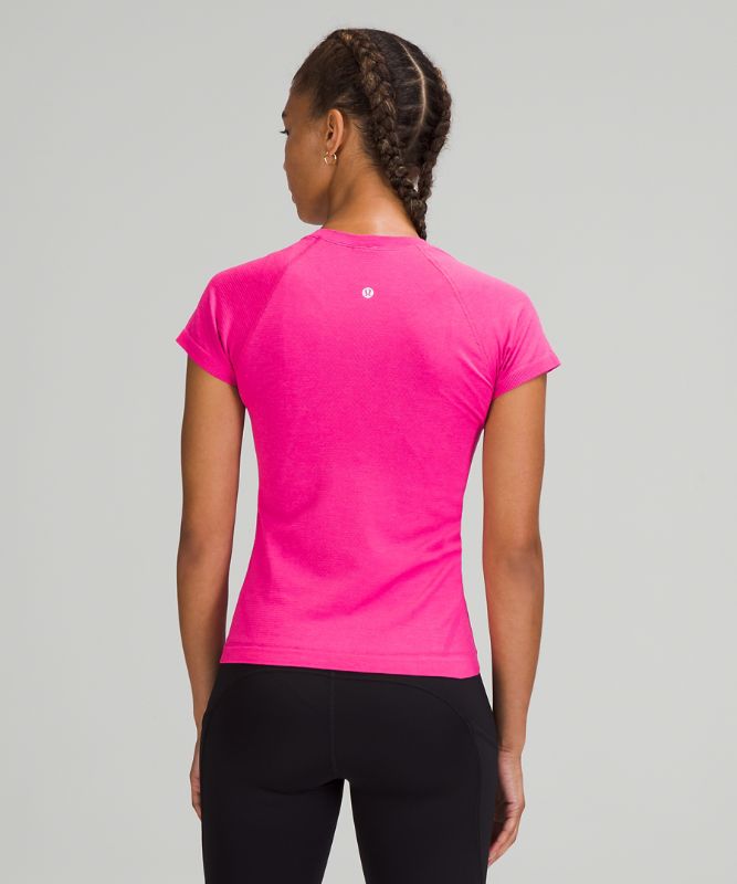 Tops Lululemon Swiftly Tech SS 2.0 Race Mujer Rosas Rosas | 50347-WYTL