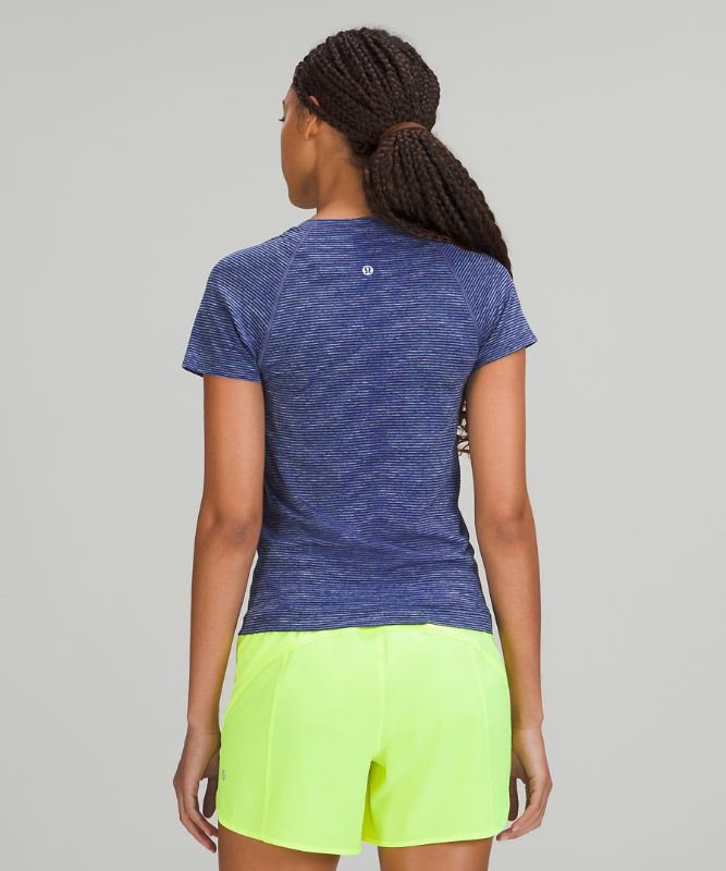 Tops Lululemon Swiftly Tech SS 2.0 Race Mujer Azules Turquesa Verdes Negros | 42890-ZHGD