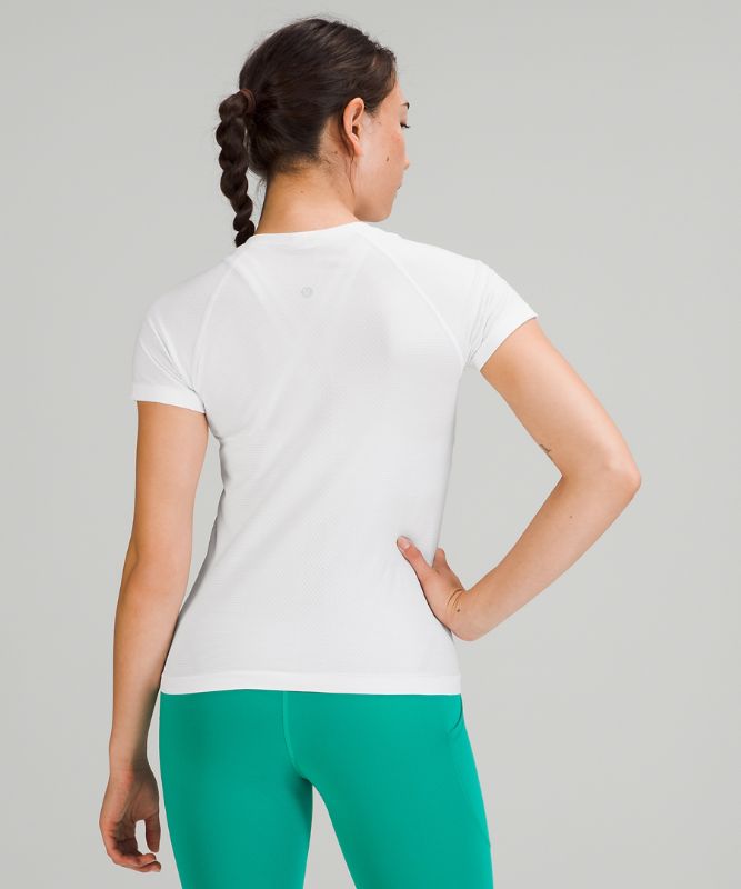 Tops Lululemon Swiftly Tech SS 2.0 Race Mujer Blancos Blancos | 61520-URWY