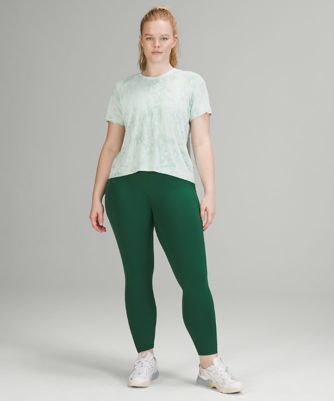 Tops Lululemon Train to Be SS Mujer Azules Verdes | 98132-LPYW