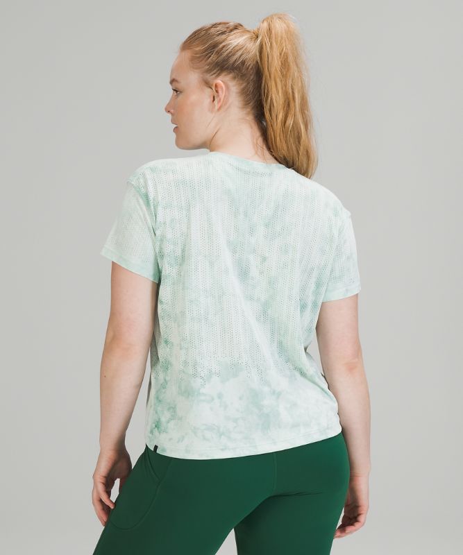 Tops Lululemon Train to Be SS Mujer Azules Verdes | 98132-LPYW