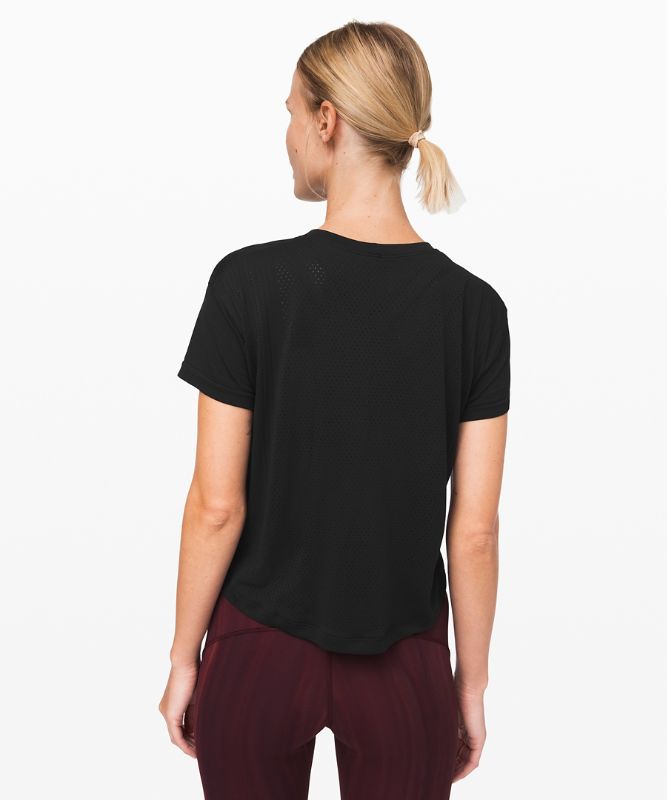 Tops Lululemon Train to Be SS Mujer Negros Negros | 34650-DQAO