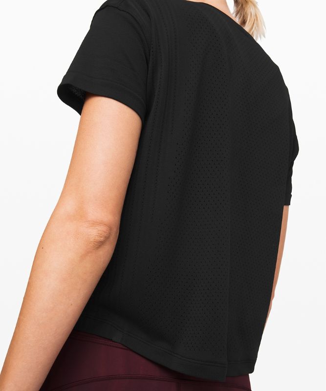 Tops Lululemon Train to Be SS Mujer Negros Negros | 34650-DQAO