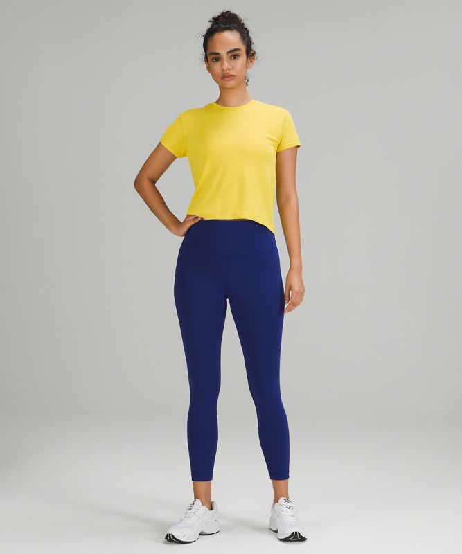 Tops Lululemon Train to Be SS Mujer Soleil / Soleil | 38510-BQHN