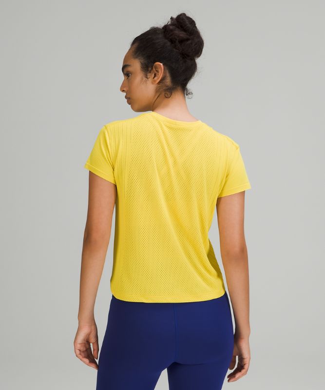 Tops Lululemon Train to Be SS Mujer Soleil / Soleil | 38510-BQHN