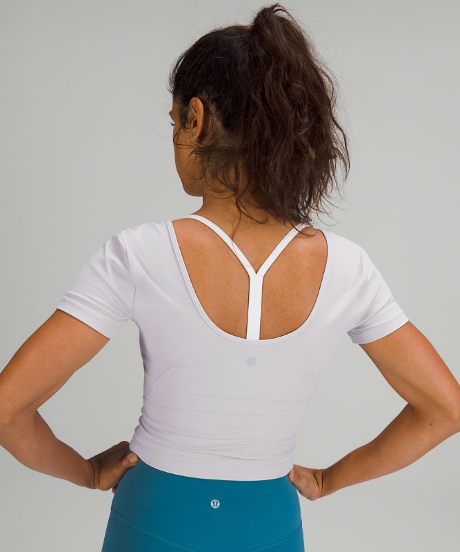 Tops Lululemon lululemon Align™ Tee Mujer Chrome | 85172-NYHU