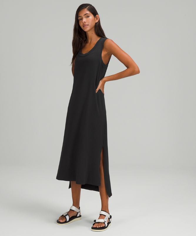 Vestido Lululemon All Yours Tank Maxi Dress Mujer Negros | 78350-RUPC