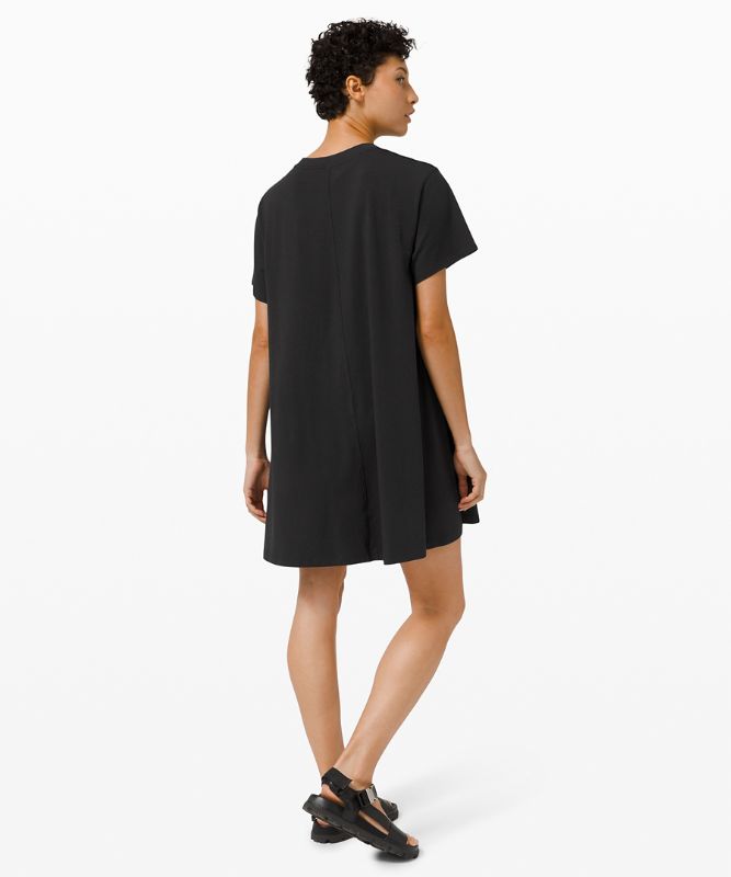 Vestido Lululemon All Yours Tee Dress Mujer Negros | 28436-LHUE