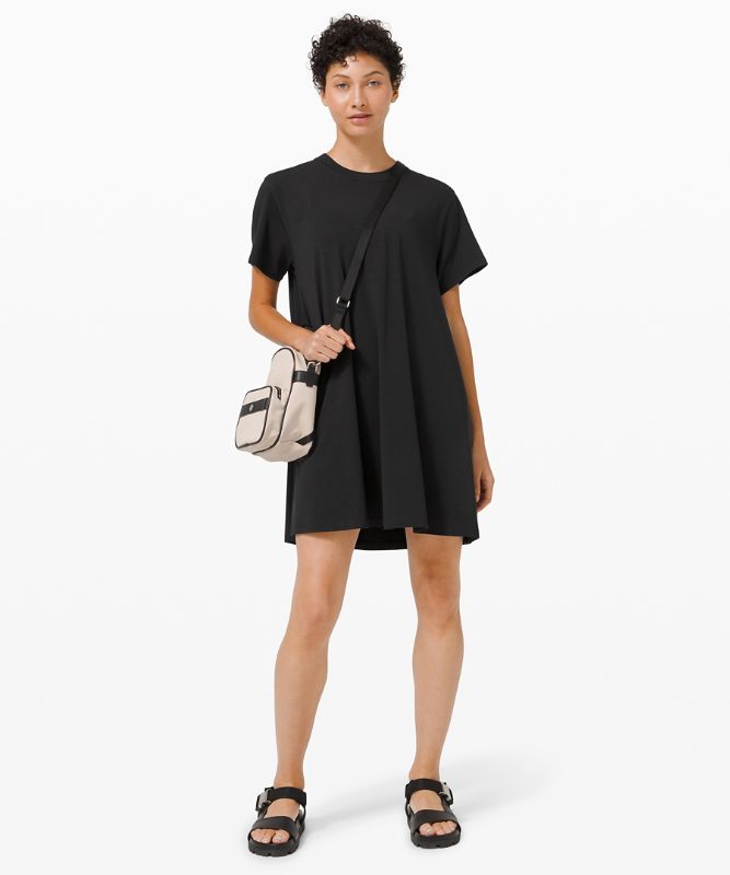 Vestido Lululemon All Yours Tee Dress Mujer Negros | 28436-LHUE