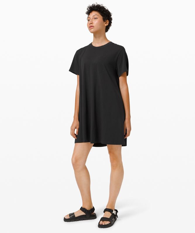 Vestido Lululemon All Yours Tee Dress Mujer Negros | 28436-LHUE