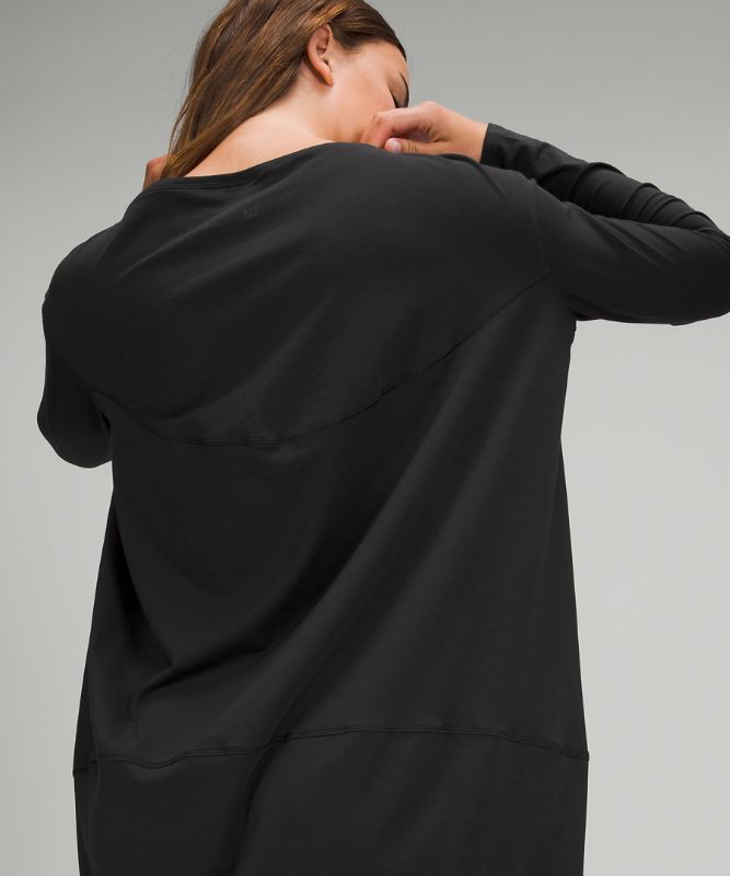 Vestido Lululemon Back in Action LS Mujer Negros | 68215-IQEC