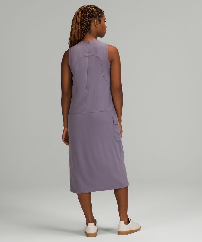 Vestido Lululemon Pocketed Drop-Waist Midi Dress Mujer Lavanda | 01692-BPEV