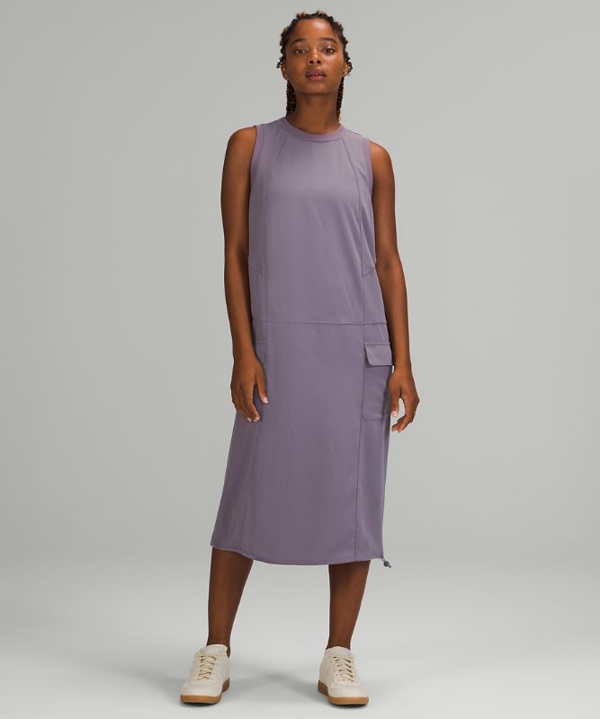 Vestido Lululemon Pocketed Drop-Waist Midi Dress Mujer Lavanda | 01692-BPEV